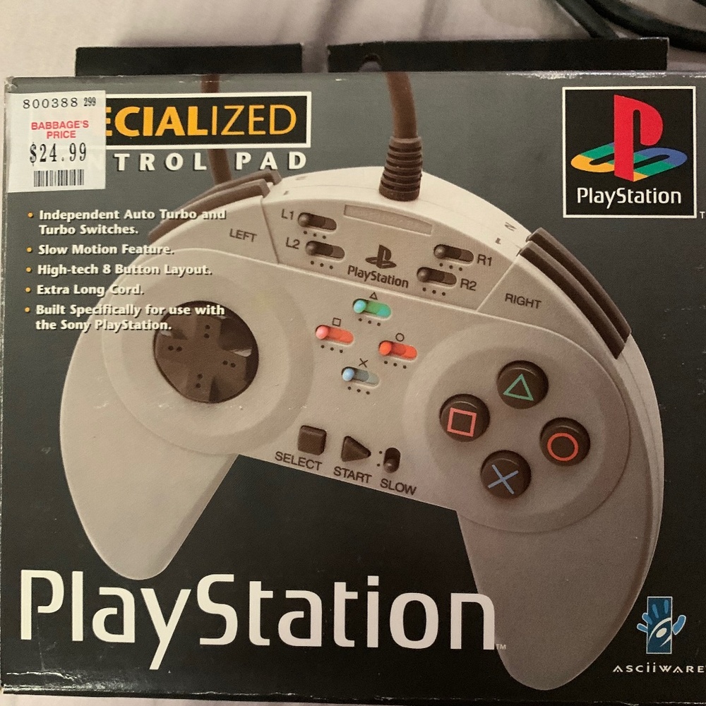 Vintage  ASCII PlayStation 1 controller
